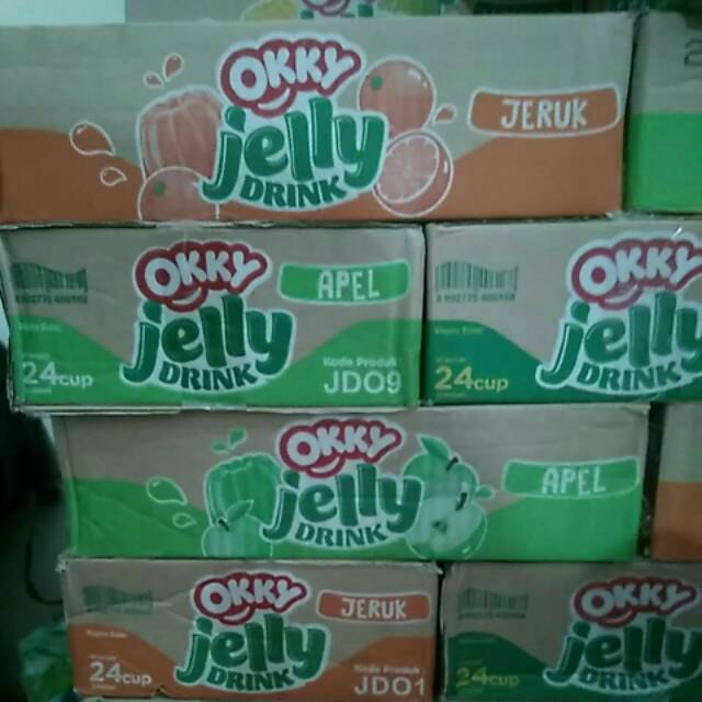 Jual Okky Jelly Drink Eceran Isi 24 150 Ml Rasa Jeruk Jambu Mangga Apel Shopee Indonesia 4332