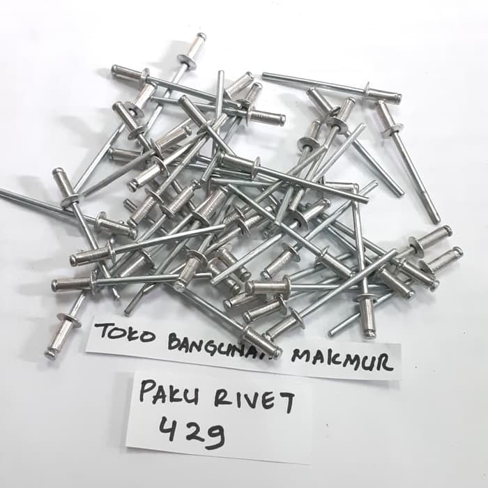 Jual Paku Rivet 429 Paku Rifet Ripet per 100 pcs | Shopee Indonesia
