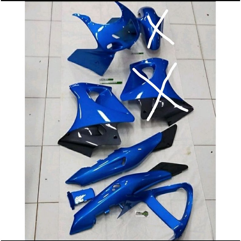 Jual BODY SET NINJA RR OLD WARNA BIRU TANPA SPAKBOR DEPAN DAN FAIRING ...