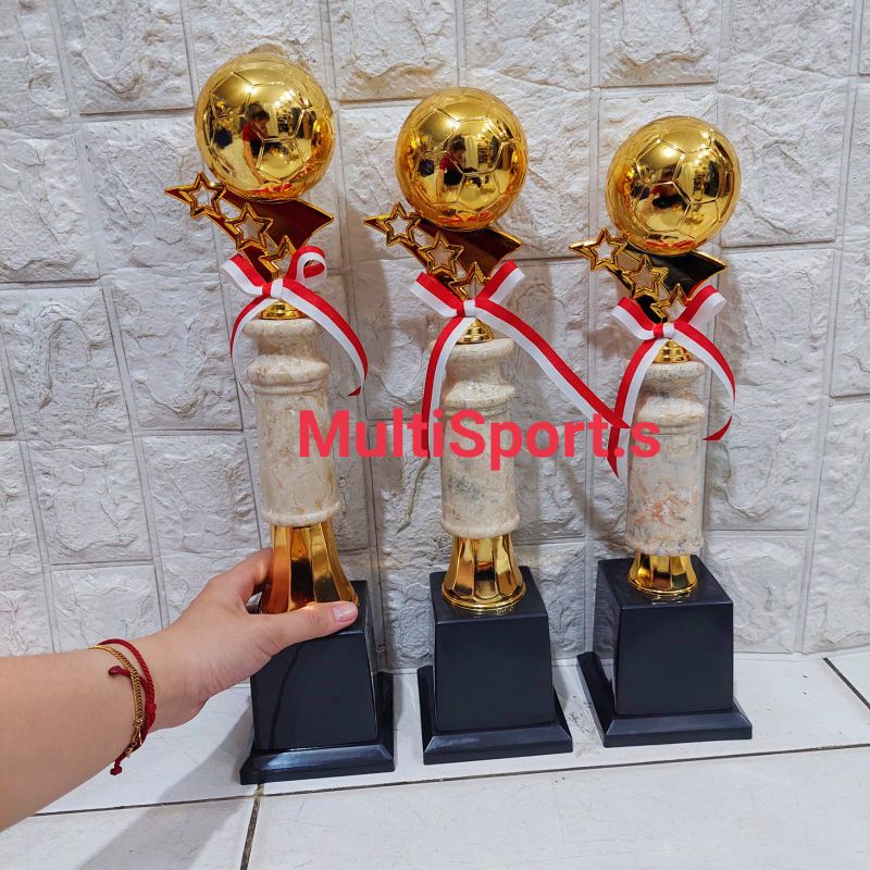 Jual PIALA TROPHY MARMER 40 CM BOLA | Shopee Indonesia