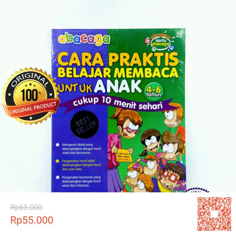 Jual ABACAGA CARA PRAKTIS BELAJAR MEMBACA | Shopee Indonesia