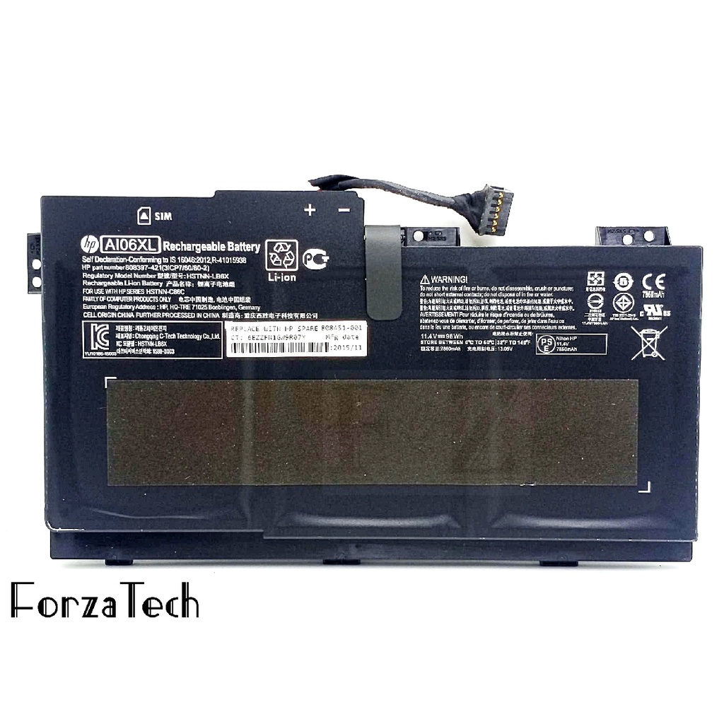 ASUNCELL 96Wh A106XL Batteria Per HP ZBook 17 G3 – Sostituzione 11.4V 3 Celle Con Garanzia