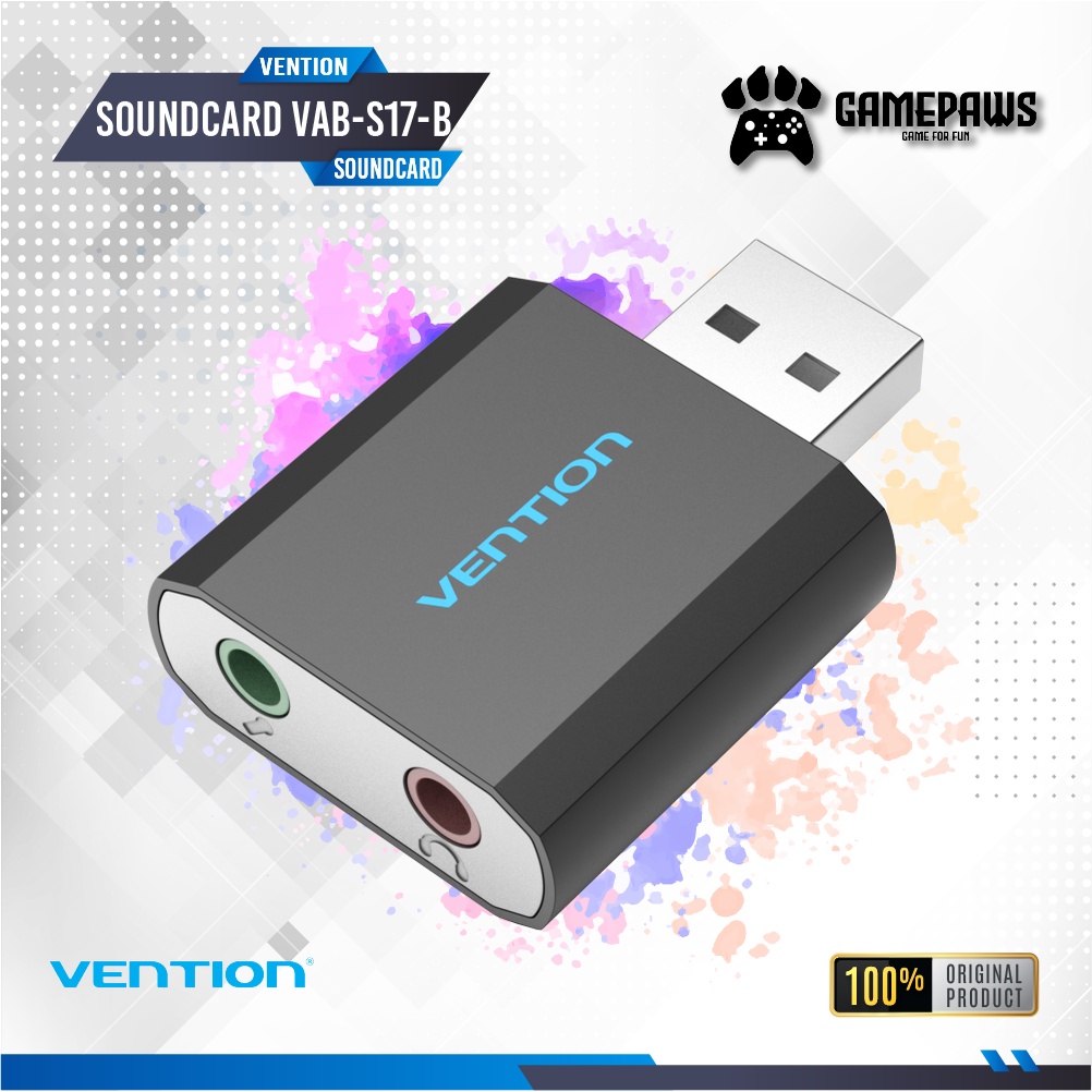 Jual Vention S Universal External Usb Sound Card Plugplay Vab S B Shopee Indonesia