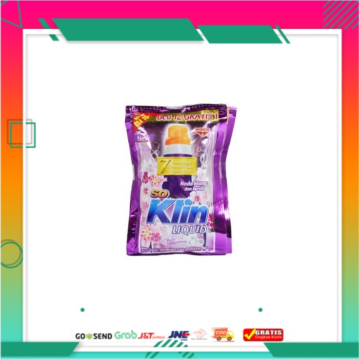 Jual So Klin Liquid Detergent Violet Blossom Sachet X Ml Shopee