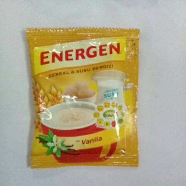 Jual Energen Rasa Vanila Sereal And Susu Bergizi Berat 29 Gr Shopee