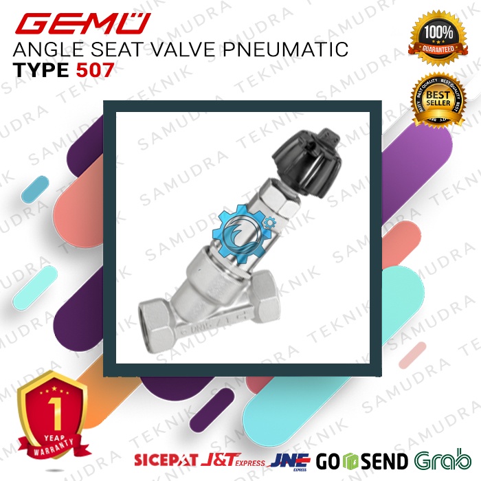 Jual Gemu Angle Seat Globe Valve Type 507 DN 25 Pneumatic Shopee Indonesia