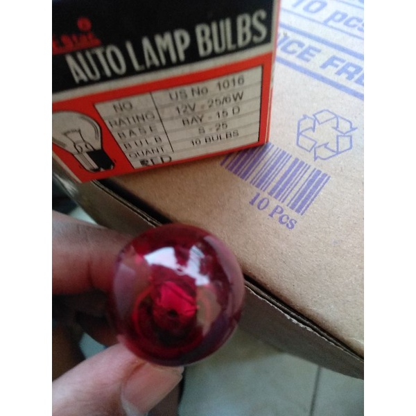 Jual Bohlam Lampu Belakang Stoplamp 12V 12 V Warna Merah Astrea Grand ...