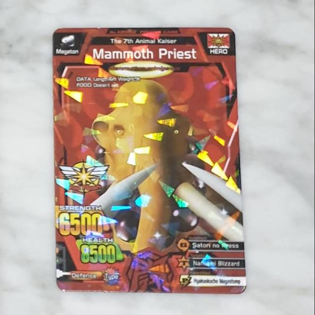 Jual Mainan kartu animal kaiser mammoth priest | Shopee Indonesia