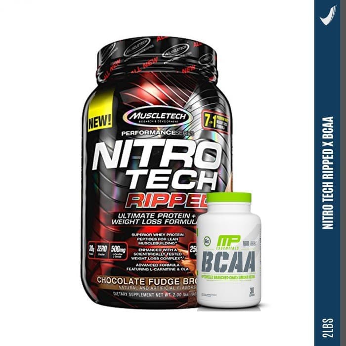 Jual PROMO BUNDLING Muscletech Nitrotech Ripped 2 Lbs + Muscle Pharm ...