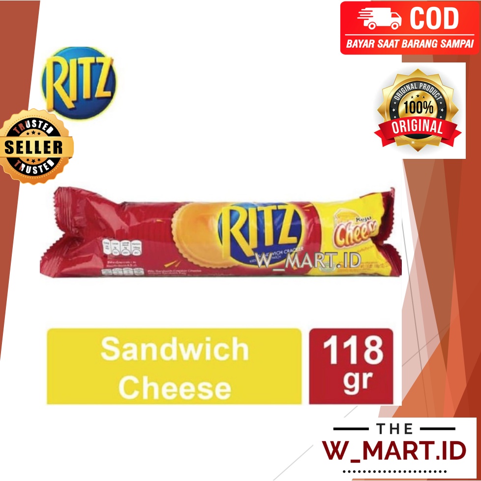 Jual RITZ CRACKERS CHEESE BISKUIT SANDWICH KEJU 118 GR Shopee Indonesia