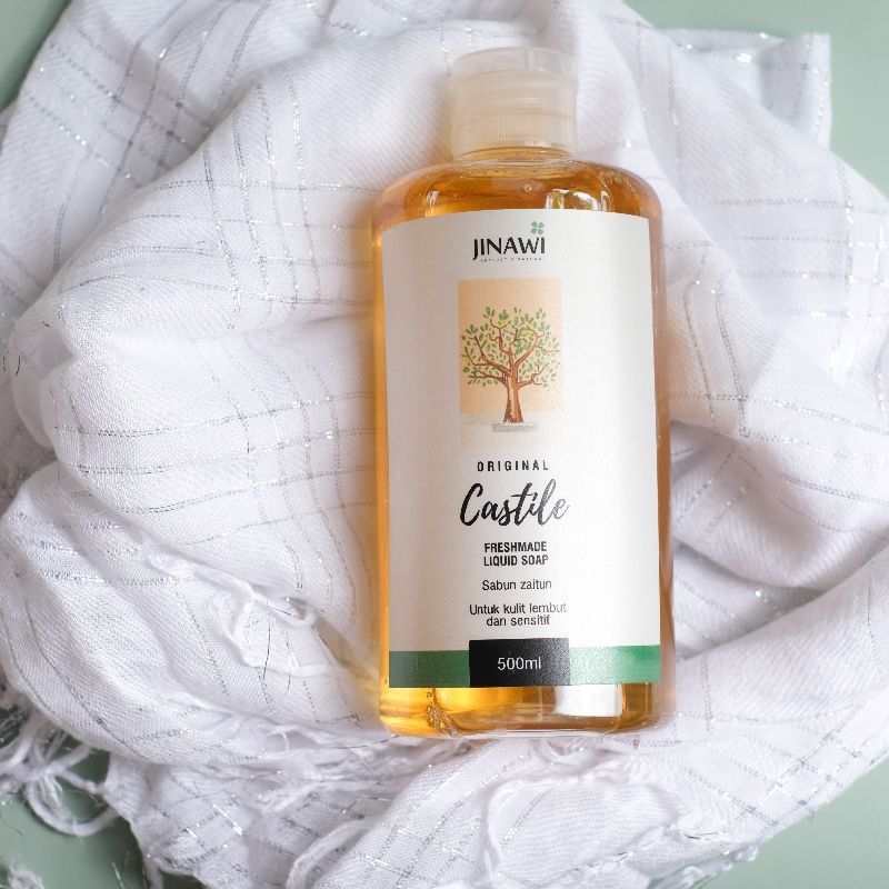 Jinawi Natural & Vegan Castile Shower Gel (olive oil soap) 500 mL BPOM HALAL non-SLS