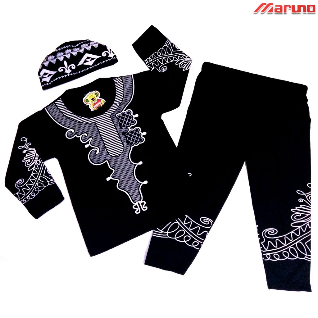 Jual MARUNO KOKO ANAK BAJU MUSLIM BLACK PANTHER 010 TH Shopee Indonesia