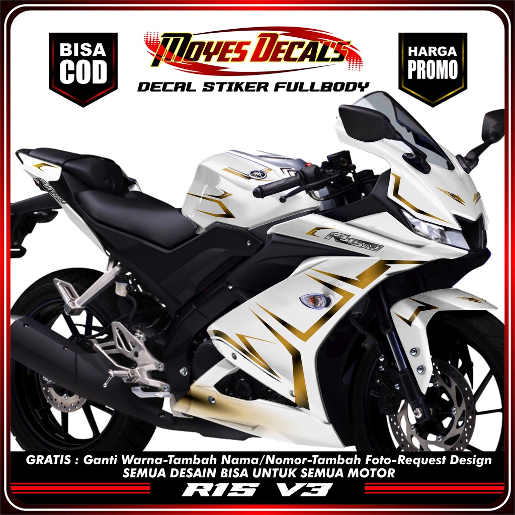 Jual Stiker decal R15 V3 fullbody Variasi R15 V3 Decal R15 V3 Fullbody ...
