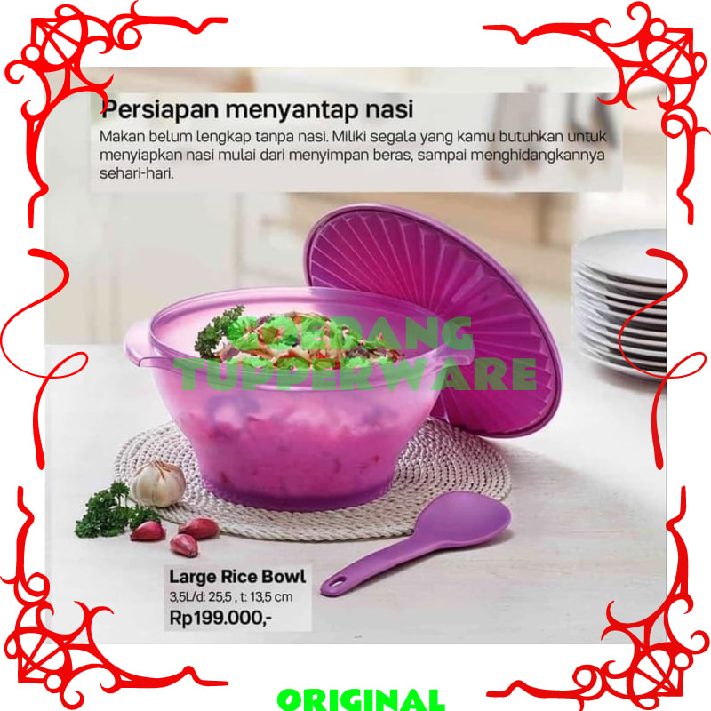 Jual Tempat Nasi Tupperware Original-Tempat Sop Sayur-Sangku-Bakul Nasi ...