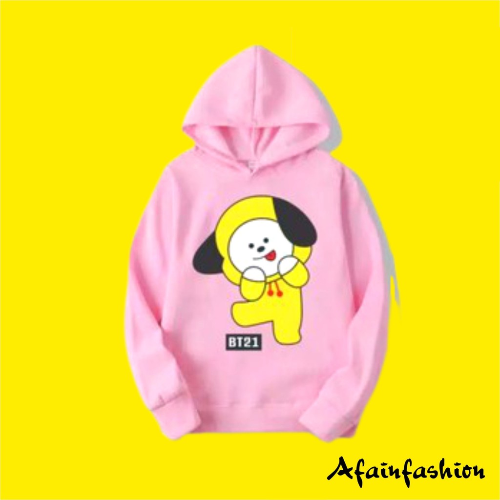 Yellow Bt21 Chimmy Hoodie Jual Sweater Anak Bts Jaket Hoodie
