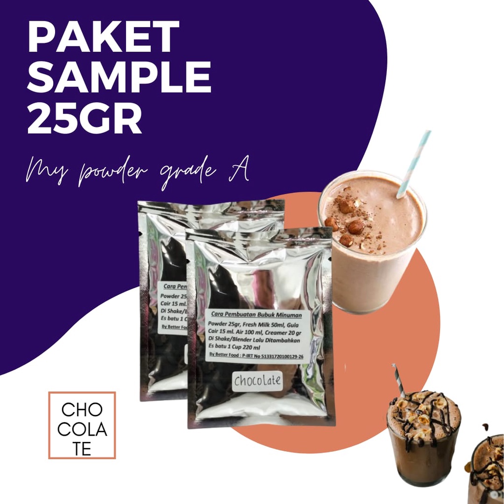 Jual Paket Sampel 25 Gram My Powder Grade A Rasa Chocolate | Shopee ...