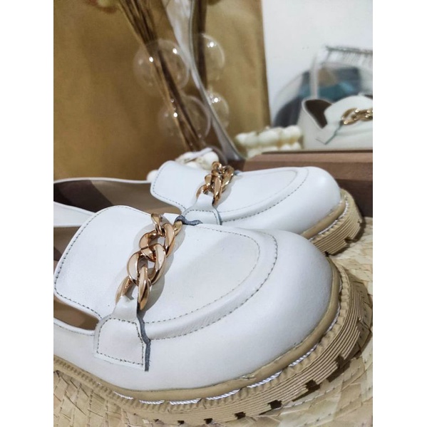 Jual FAYE BRAND Sepatu Docmart Loafers Wanita Kulit Premium Sepatu ...