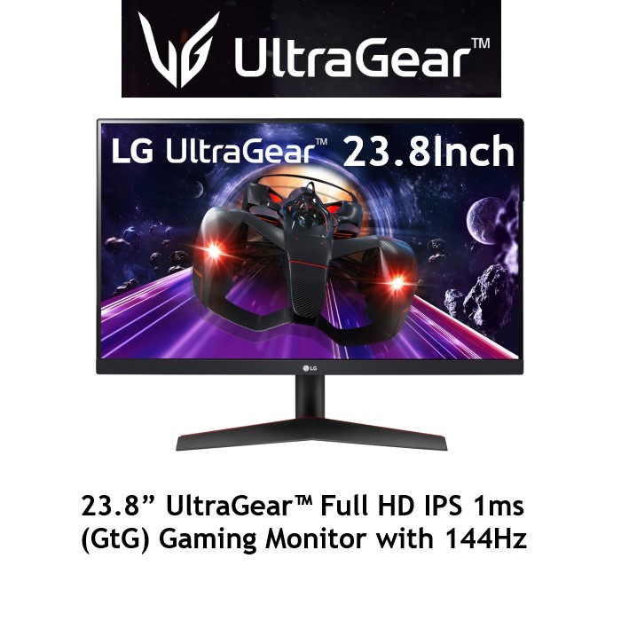 Jual Lg Gaming Monitor Ultragear 24gn600 Full Hd 1080p 23 8 Inch 144hz