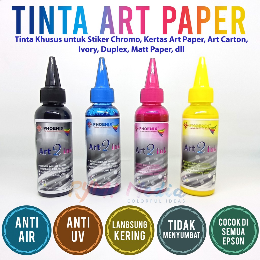 Jual Tinta Art Paper 100 Ml - Art Paper Ink Grade A Taiwan For Epson ...