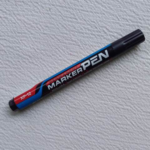 Jual Spidol Permanen HITAM BIRU MERAH - Permanent Marker Label Random ...