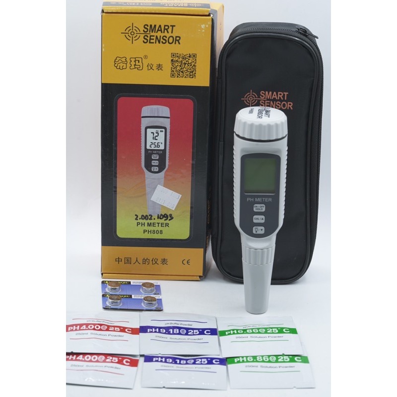 Jual Smart Sensor PH808 Portable Digital Pen PH Meter 0~14pH Water ...
