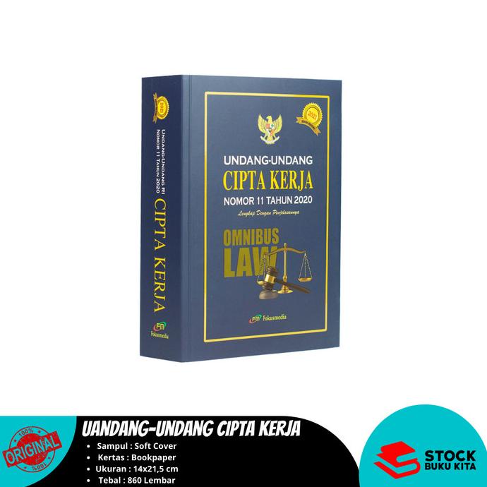 Jual Buku Undang-Undang Cipta Kerja Omnibus Law Nomor 11 Tahun 2020 ...