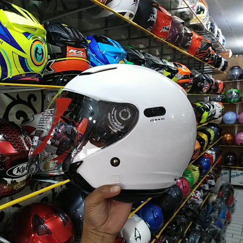 Jual Helm DJ maxi white original | Shopee Indonesia