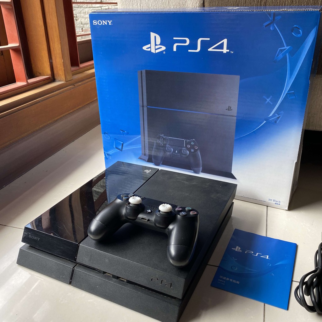 Jual Sony PS4 Fat 500GB Jet Black | Shopee Indonesia