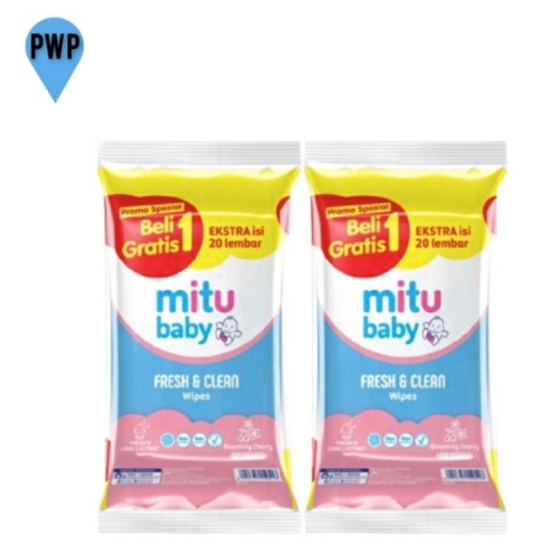 Jual Mitu Baby Fresh Clean Wipes Blooming Cherry S Tisu Basah