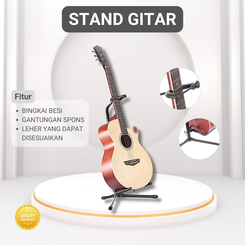 Jual Stand Gitar Akustik Listrik HK00433 Black Shopee Indonesia