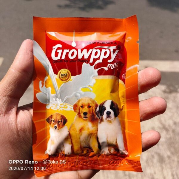 Jual Susu Anak Anjing Growppy Sachet 30gr Growpy Dog Puppy Milk 30g 30 ...