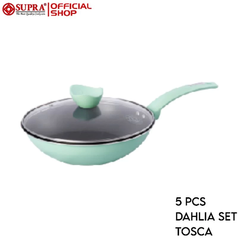 SUPRA Panci Set Anti Lengket Dahlia 5 Pc - Turquoise - foto 1