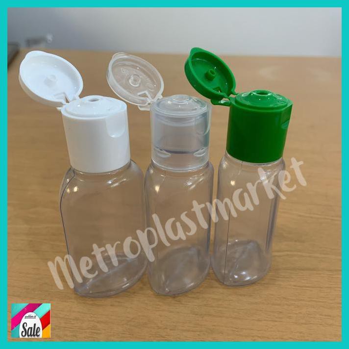 Jual MAKEUPKEMASAN- BOTOL ANTIS PVC 30 ML FLIPTOP FLIP TOP - PUTIH ...