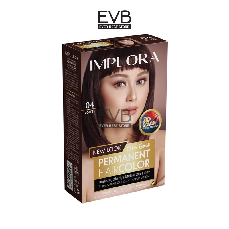Jual cat rambut implora permanent hair color | Shopee Indonesia