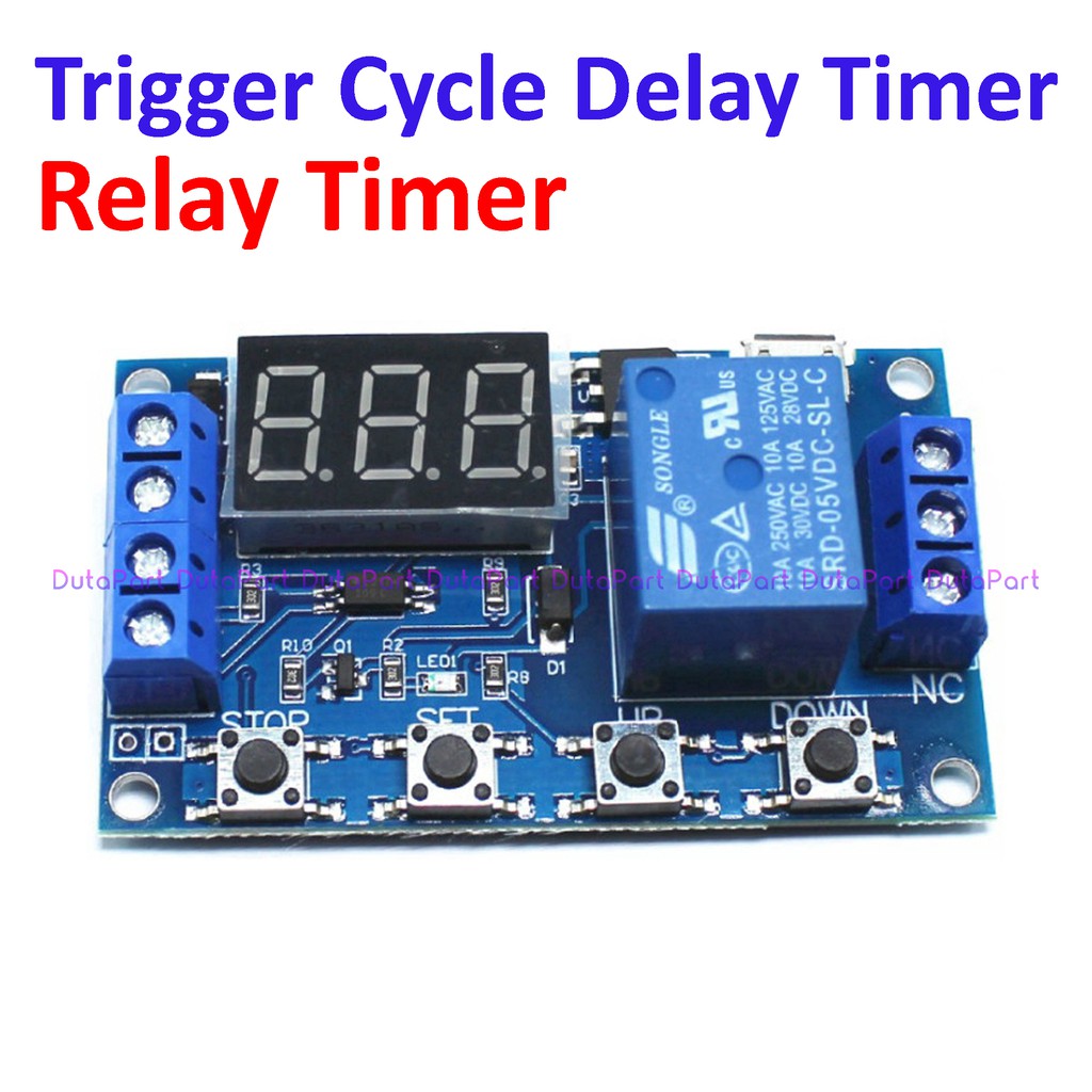 Jual Relay Module Switch Trigger Time Delay Circuit Timer Cycle ...