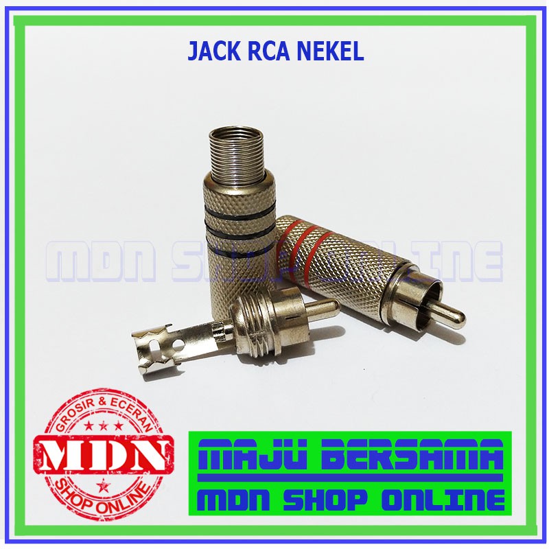Jual Konektor male Jack Rca Nekel standard | Shopee Indonesia