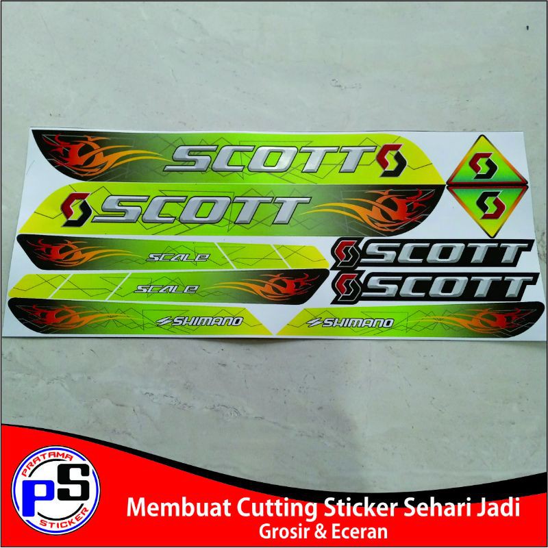 Jual Frame Sticker Decal Sepeda Scott Fullset | Shopee Indonesia