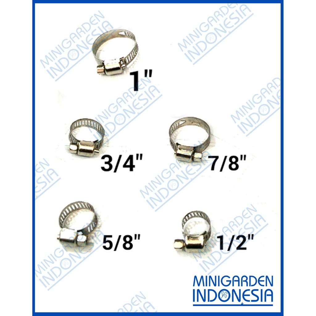 Jual Klem Selang Hose Clamp 5 8 1 2 3 4 7 8 1 Ab013