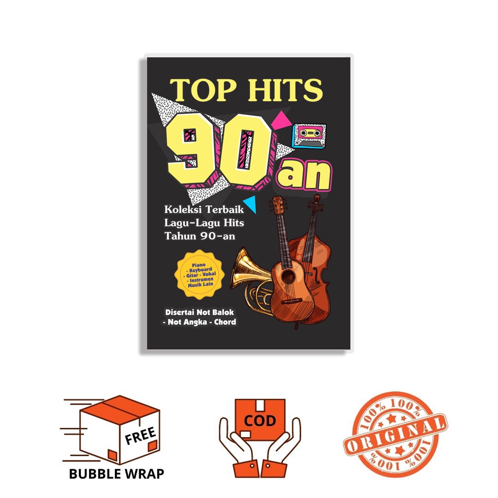 Jual BUKU TOP HITS 90-AN: KOLEKSI TERBAIK LAGU-LAGU HITS TAHUN 90-AN ...