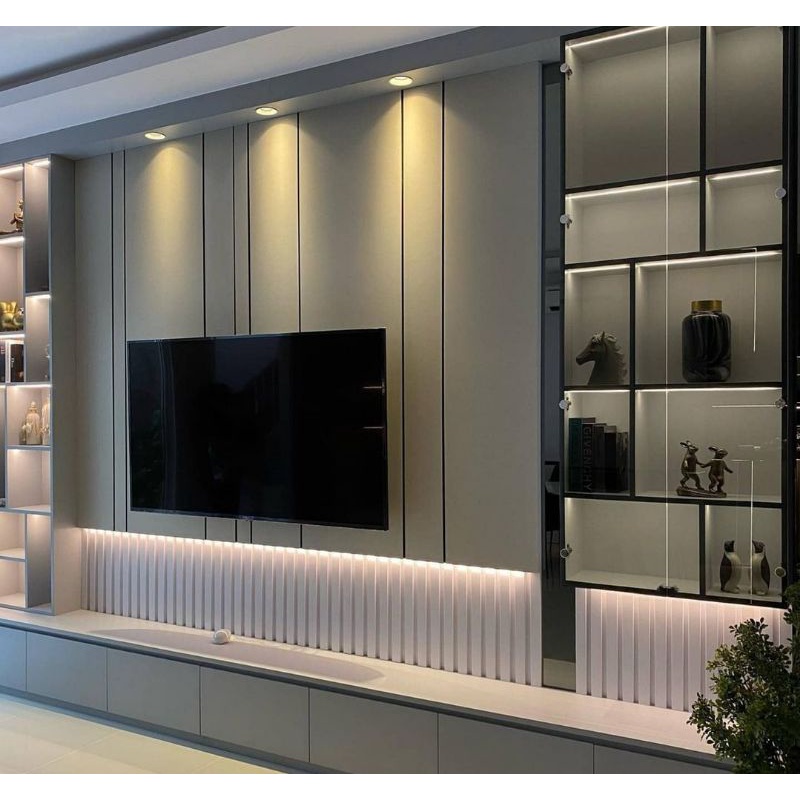 Jual Rak tv dinding Custom atau Backdrop Tv buffet tv | Shopee Indonesia