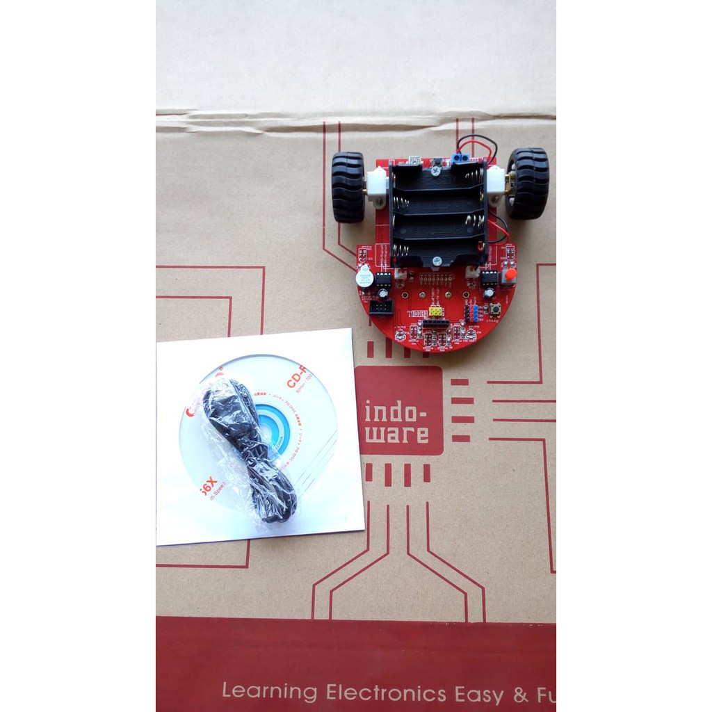 Jual Unik robot Arduino line tracer linefollower diameter roda 42mm ...