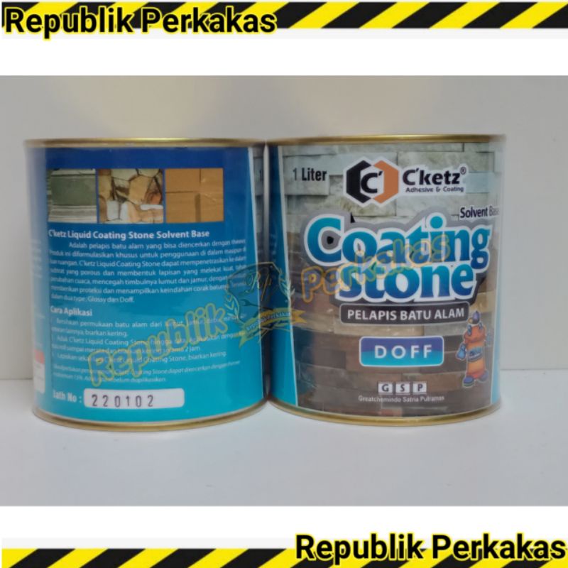 Jual C'ketz Coating Stone Solvent Base / Pelapis Batu Alam Netral ...