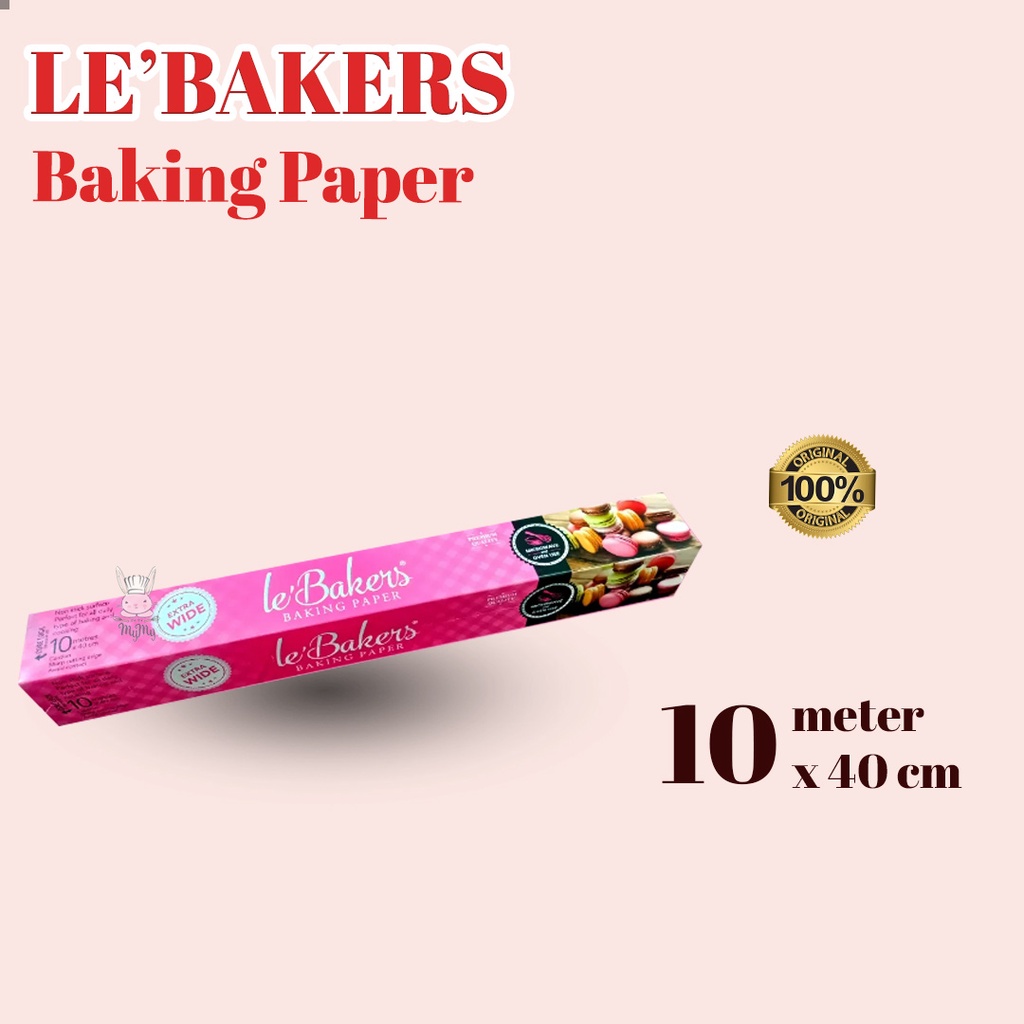 Jual Le Bakers Baking Paper 40 cm x 10 m Putih - Kertas Roti Roll ...
