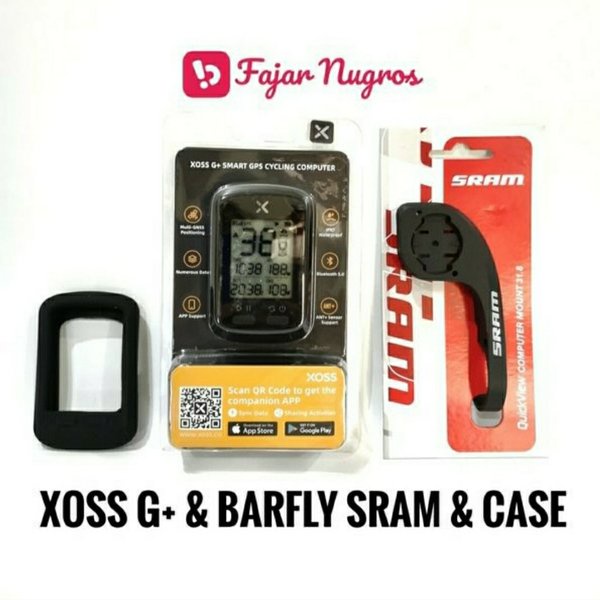 Jual XOSS G Plus Speedometer Koneksi Strava Bluetooth Cycling Computer ...