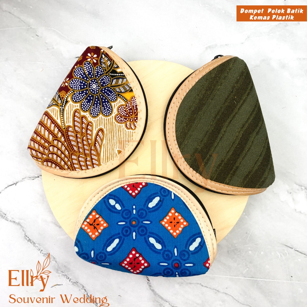 Jual Souvenir Dompet Pelok Batik Kemas Plastik Thanks Card Free ...