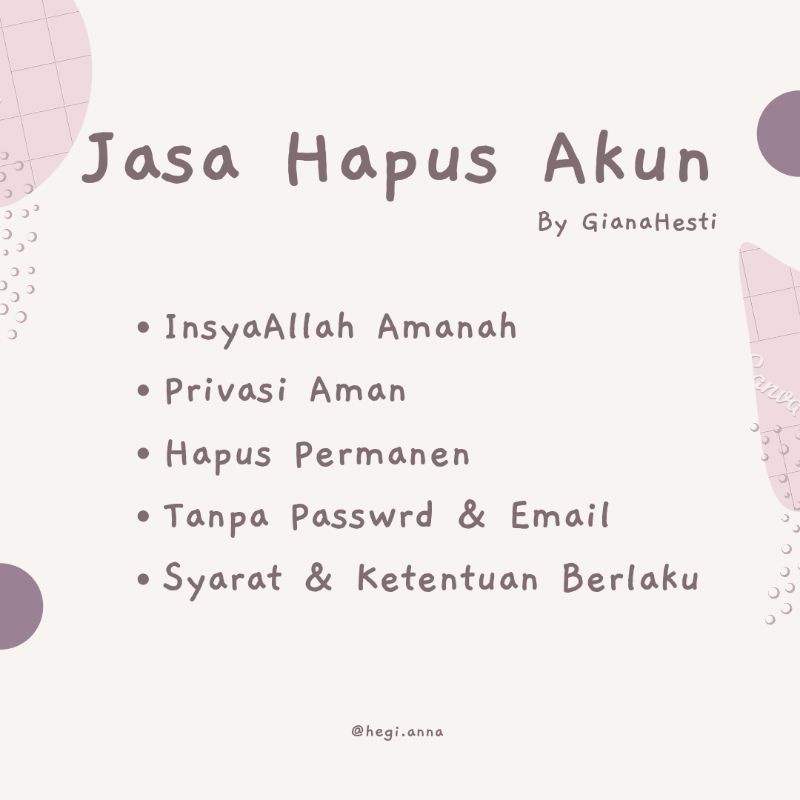 Jual Jasa Hapus Akun | Shopee Indonesia