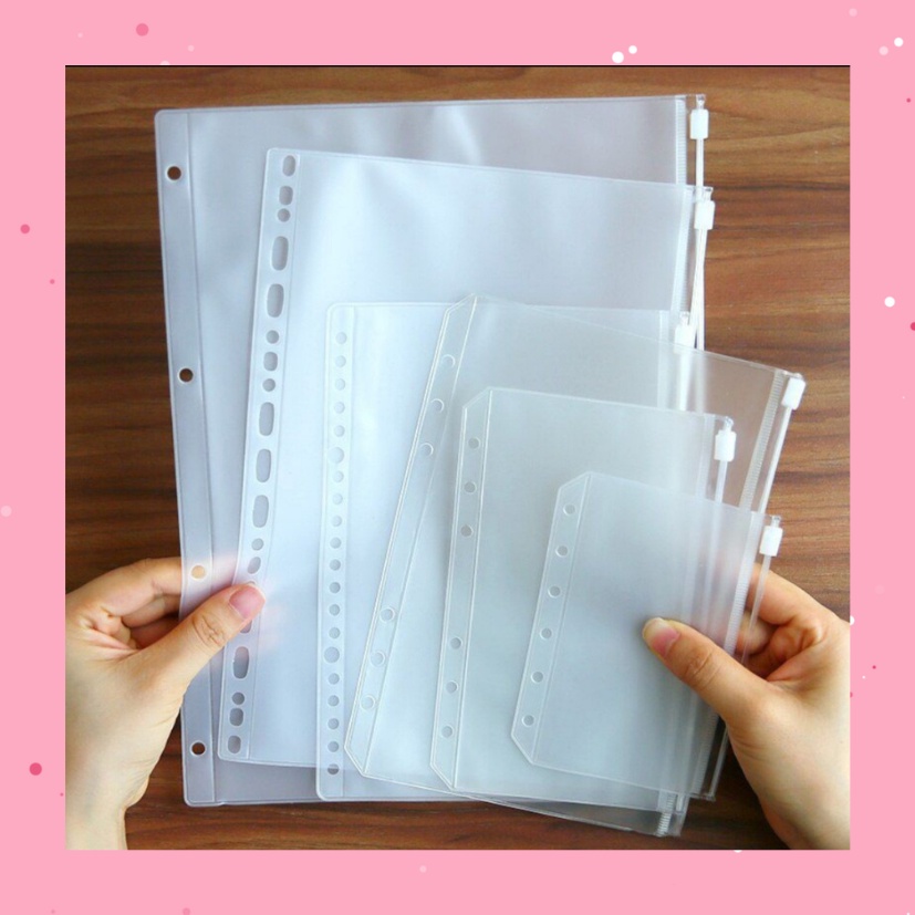 Jual Zipper Pocket Binder A6 / Ziplock Binder A6 / Zipper Bag PVC