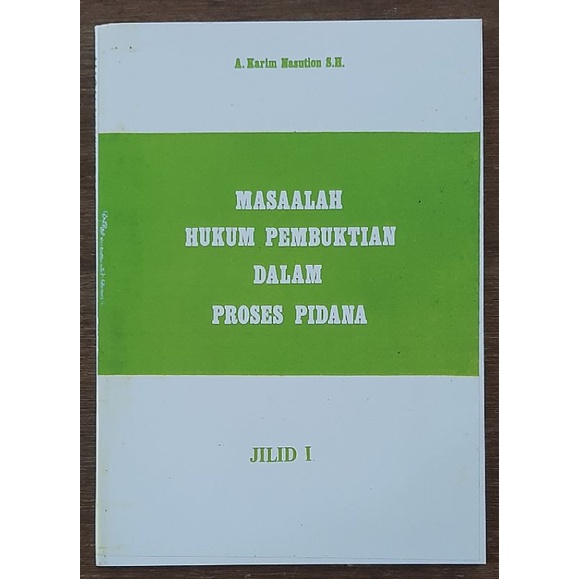 Jual Hukum Pembuktian By Subekti Munir Eddy Karim Alfitra Elisabeth