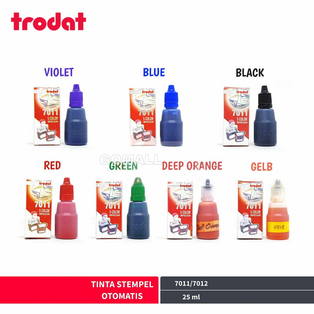 Jual Stamp Pad Ink / Refill Tinta Stempel Trodat 7011 25 ml Shopee