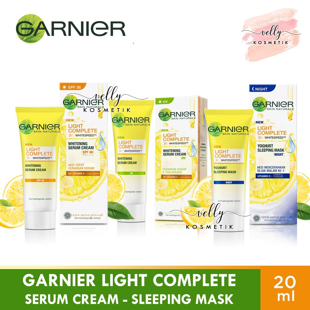 Jual Garnier Light Complete | Bright Complete UV - Yuzu Serum Cream ...